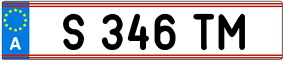 Trailer License Plate